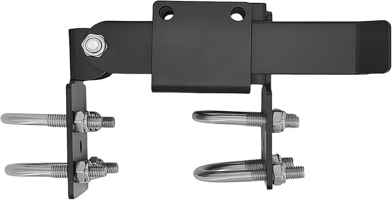 Steel Gate Latch For Chain Link Fence, 1.375 In Frame, Double Gate Lock, Adjustable, Weatherproof, Outdoor, Farm, Yard Security - Image 1