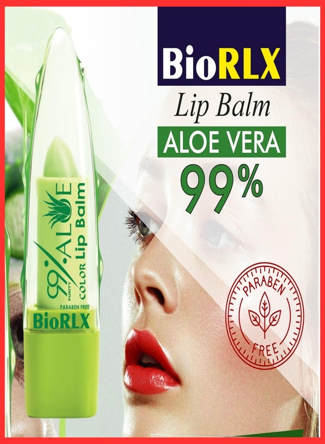 BioRLX 99% Purity Aloe Vera Lip Balm with Color(Tinted (Six Lip Balms - Image 4