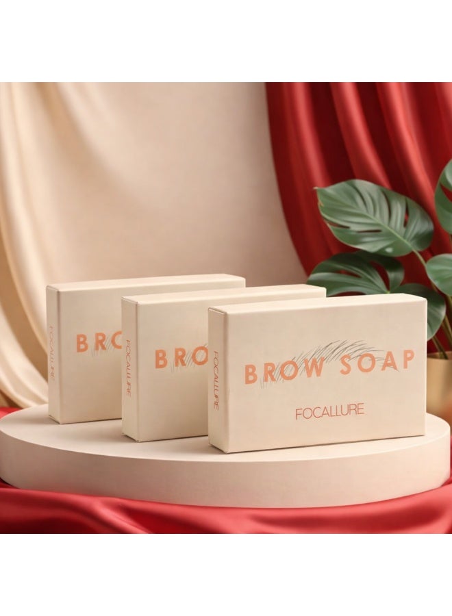 FOCALLURE Eyebrow Brushing Soap FA-182-3-Pices - Image 1