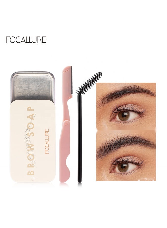 FOCALLURE Eyebrow Brushing Soap FA-182-3-Pices - Image 3