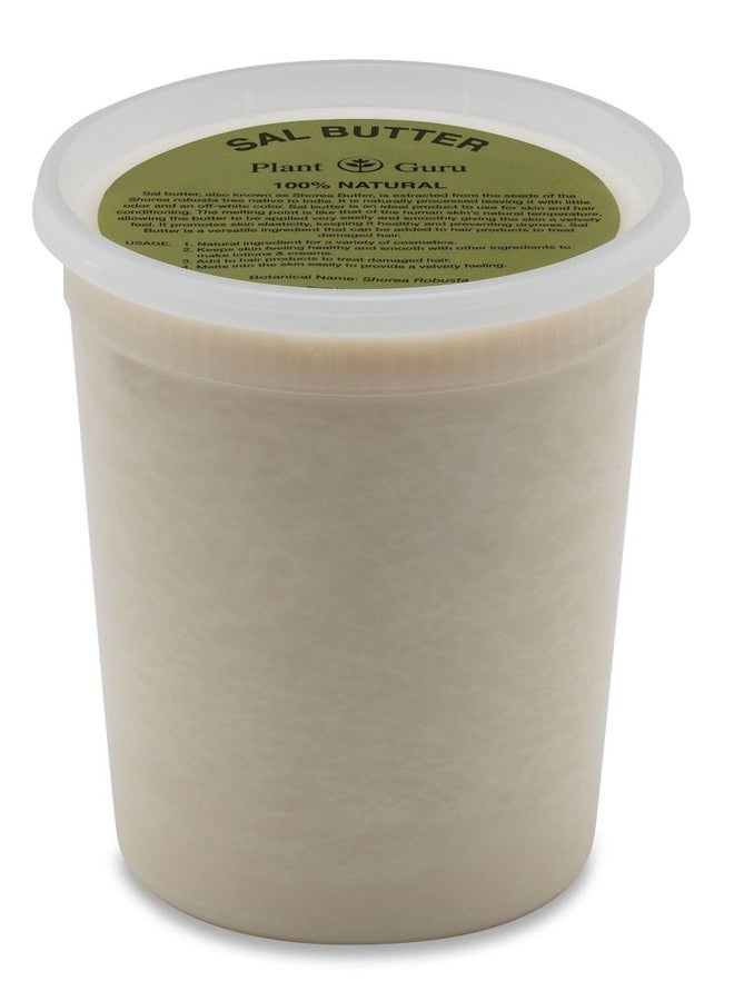 Plant Guru Sal Butter Shorea Seed Natural 100% Pure Raw Cold Pressed Skin Body Care (32 oz.) - Image 1