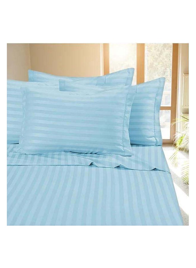 Hotel Collection HOTEL COLLECTION Stripe Single Sky Blue Duvet Cover set with Single Pillow Case 160x220 cm  - Image 2