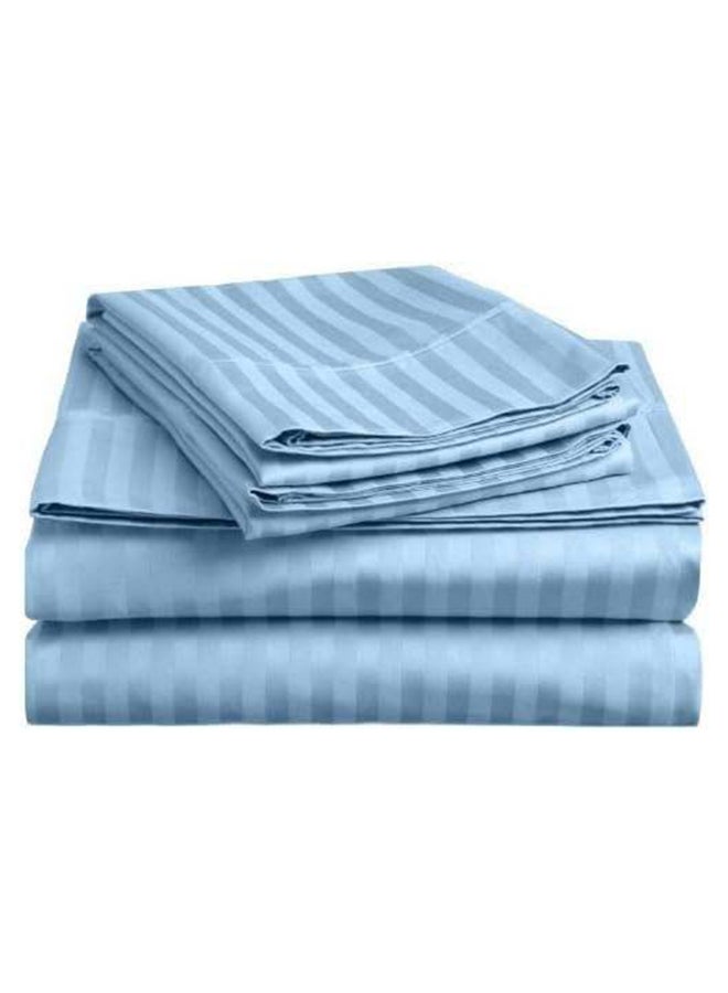 Hotel Collection HOTEL COLLECTION Stripe Single Sky Blue Duvet Cover set with Single Pillow Case 160x220 cm  - Image 4
