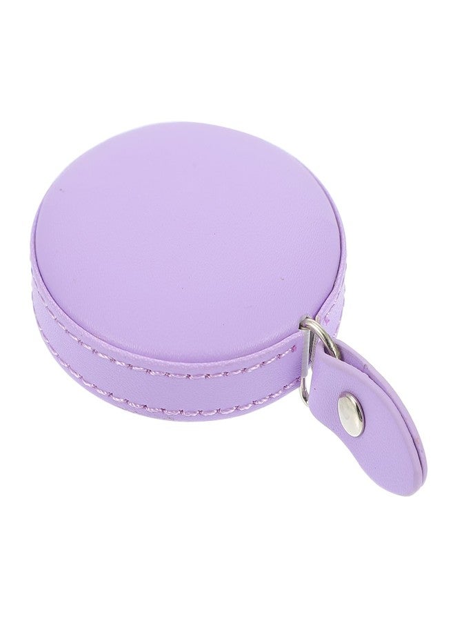HEMOTON Sewing Tape Measure, 150 cm 60 Inch Leather Retractable Body Measuring Tape，Tailor Fabric Small Tape Measure for Body Fabric Sewing (1 Pack, Purple) - Image 1