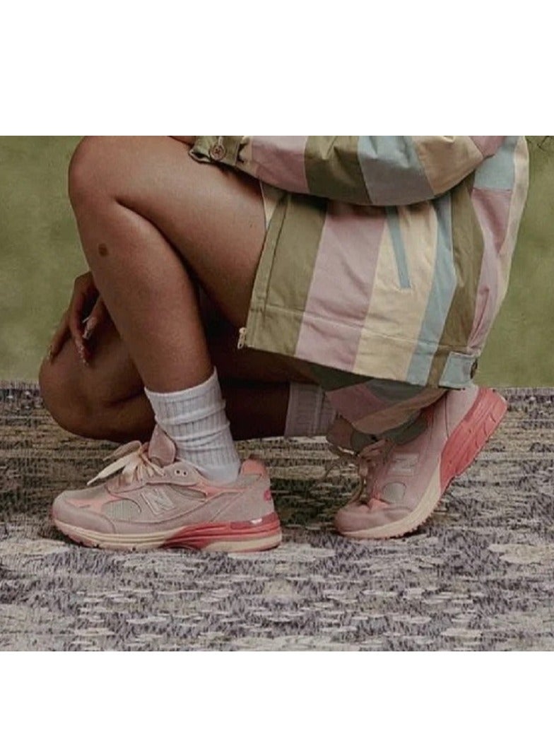 New Balance 993 Casual Athlesiure/Colorblock Sneakers Pink For Men/Women/Students  - Image 4