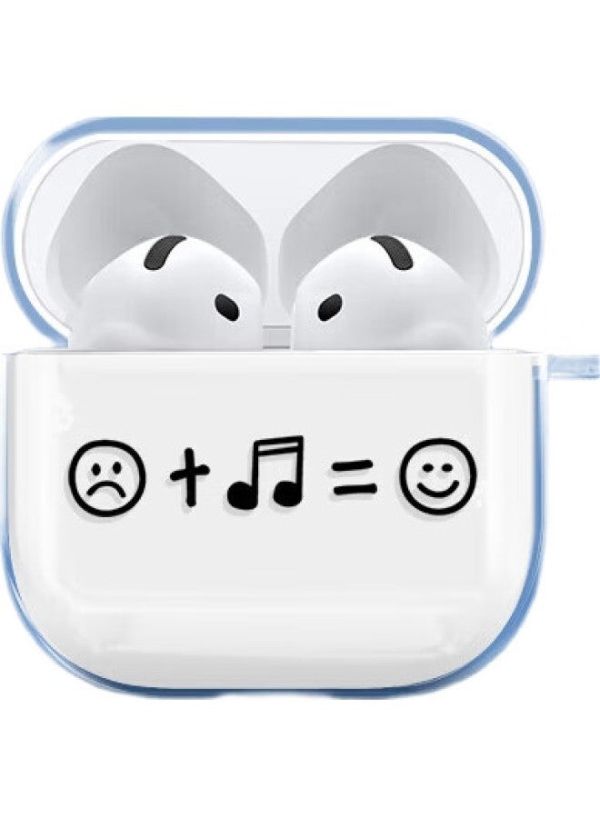 Inkaida جراب حماية مناسب لسماعات AirPods 4، جراب سماعات أبل، جراب سماعات بلوتوث لاسلكية، مقاوم للصدمات، تصميم مبتكر مانع للانزلاق، صندوق تخزين للموسيقى+ - Image 3