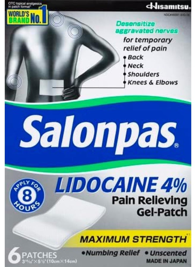 Salonpas Lidocaine 4% Pain Relieving Gel-Patch - Image 2