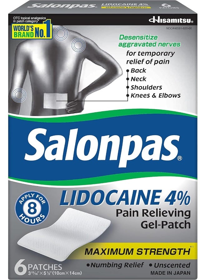 Salonpas Lidocaine 4% Pain Relieving Gel-Patch - Image 1