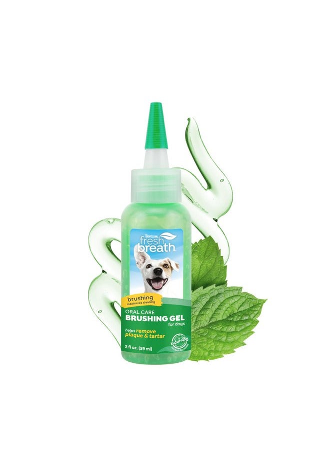 TropiClean TropiClean Oral Care Brushing Gel for Dogs & Cats| Dog Toothpaste | Pet Dental Gel | Dog Teeth Cleaning Use with Pet Toothbrush | 2 oz  - Image 1