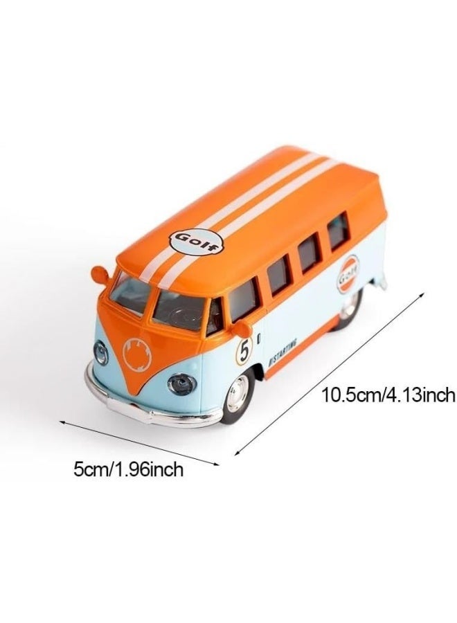 1:36 for Bus Transporter Alloy Diecast Model for Volkswagen T1 Samba Car Present(Random color) - Image 4