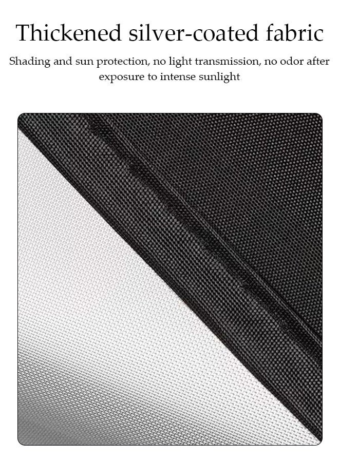 DUNISO 4Pcs Magnetic Car Sun Shade, Universal  Heat Insulation Board, Multifunctional  Sunshade, Heat And Sun Protection, Foldable, Used For Side Window Front And Rear Windshields, Universal For Cars, Suvs, Trucks  - Image 4