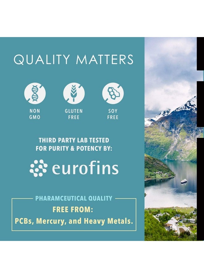 زيت السمك أوميغا-3 النقي من النرويج 2,400 ملغ (90 كبسولة) - مركّز 4X من EPA و DHA، مقطر ثلاث مرات، خالي من التجشؤ، مصيد بري، لصحة الجلد والشعر، المفاصل، وصحة القلب - Image 3