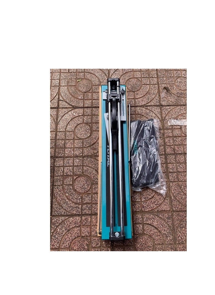 TOTAL - TOTAL Tile Cutter – Max Cutting Length 800mm, 14mm Thickness – Steel Base, Tungsten Carbide Ball Bearing Blade – Multi-Function Tile Cutter for Direct & Diagonal Line Cutting – Includes Aluminium Gauge & Carry Bag - Image 1
