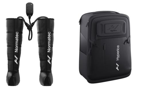 نظام استعادة هيبريس نورماتيك 3 بتقنية التدليك الديناميكي بالضغط الحاصل على براءة اختراع، أرجل بحجم قياسي نورماتيك 3 وحقيبة ظهر