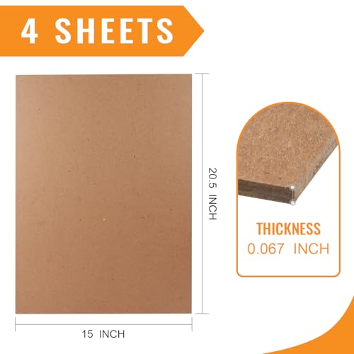 Lineco, Neutral PH Binder Board Acid Free Unbuffered 14.5x20.5 Inch, Pack of 4 Sheets, Bookboard for Bookbinding, Framing, Boxes, Bulletin Boards - Image 3