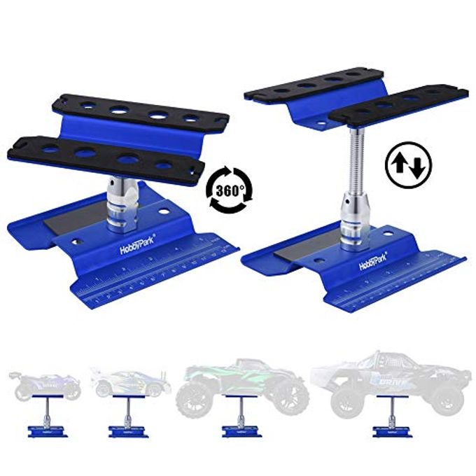 Hobbypark Aluminum Alloy RC Car Work Stand Repair Workstation 360 Degree Rotation Lift Or Lower for 1/8 1/10 1/12 Scale Cars Trucks Buggies - Image 3