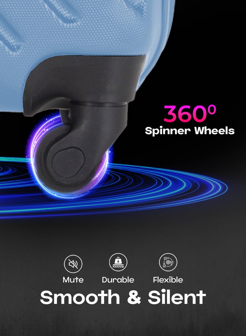 فيبتور مجموعة من 4 حقائب سفر بعجلات ABS مع قفل رقم 20،24،28،32 بوصة - Image 2