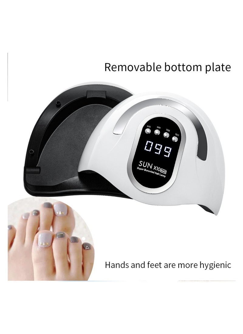 Generic - 280W UV LED Nail Lamp, Fast Nail Curing Lamps for Home & Salon, 66 Beads Dryer for Gel Polish with Automatic Sensor/4 Timer Setting, Handle Professional Art Tools - Image 1