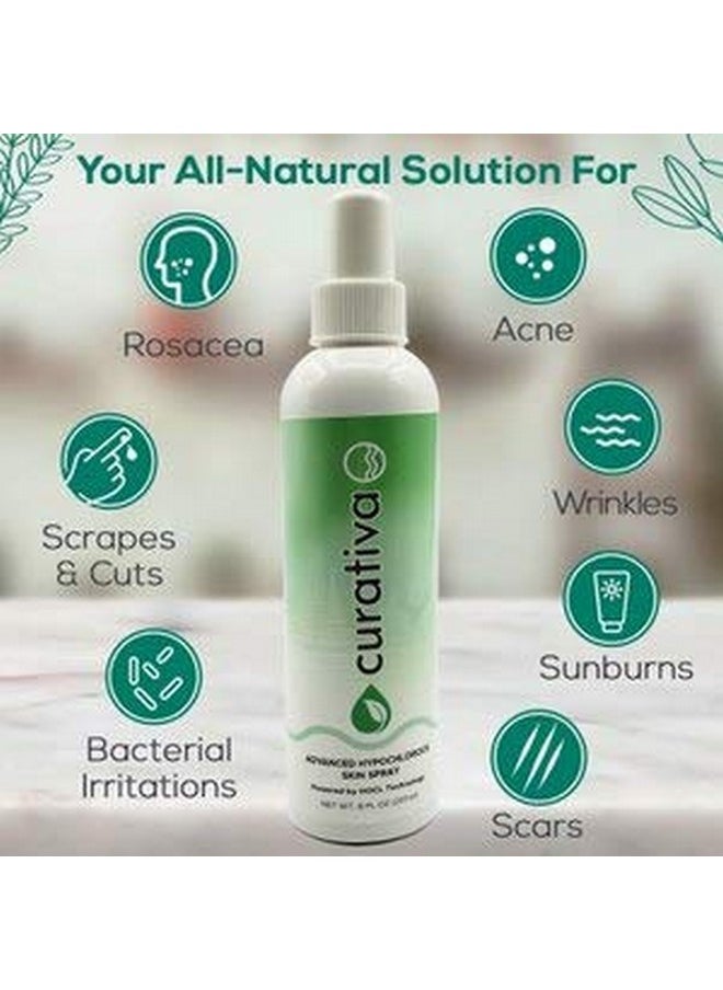 curativa bay skin beautiful - Curativa Bay .02% Hypochlorous Skin Spray Clear Skin Most Effective For Total Skin Health And The Base For All Skin Care. 100% Organic Made In Usa Produces Great Results 8 Oz. - Image 1