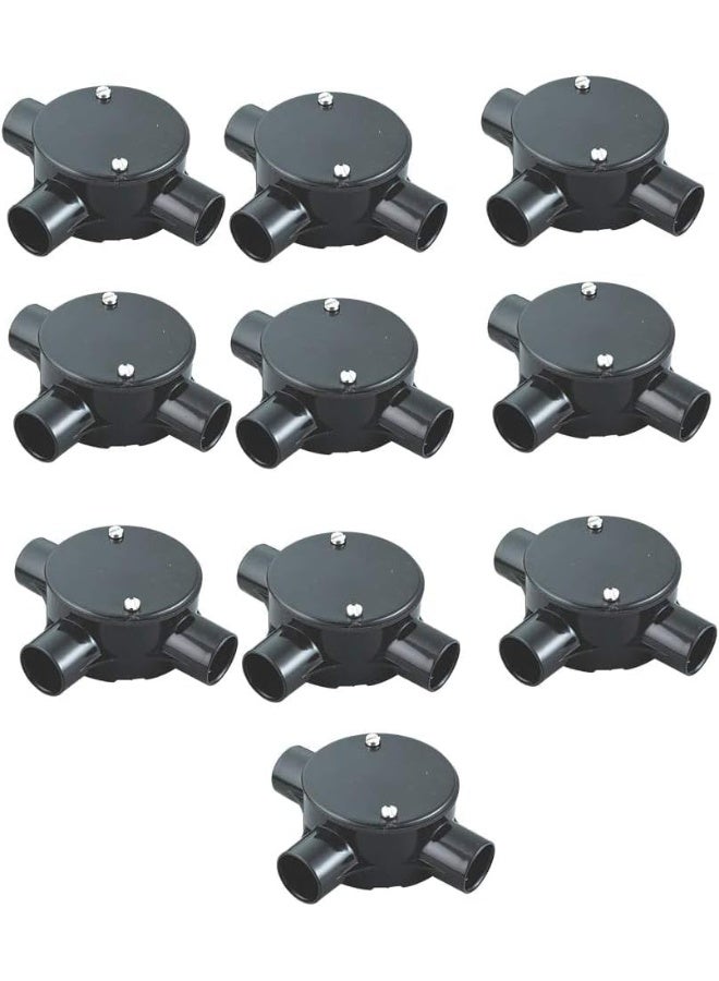 Biella Pack Of 10 Pvc Electrical Conduit Pipe And Fittings Durable, Corrosion-Resistant Solution For Indoor And Outdoor Electrical Wiring And Cabling (Junction 3 Way, 25Mm) - Image 1