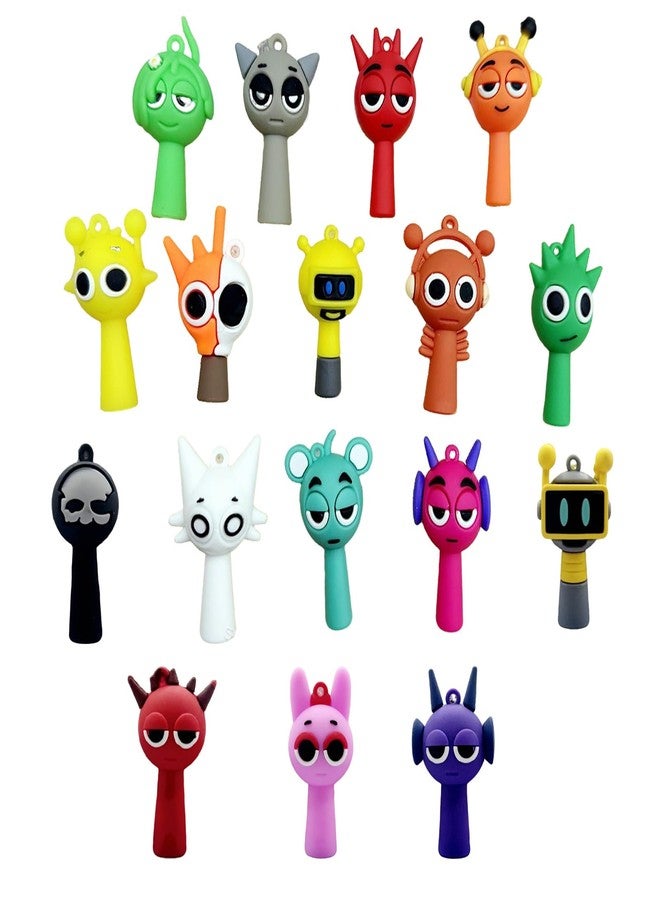 CartHome مجموعة ألعاب سبرونكي من كارت هوم، 17 قطعة، سلاسل مفاتيح سبرونكي مرحة، لعبة سبرونكي قطيفة ملونة، مناسبة لوقت اللعب، أنشطة تعليمية ممتعة، تخفيف التوتر، تنمية الحواس، قطع قابلة للتجميع، حفلات - Image 1