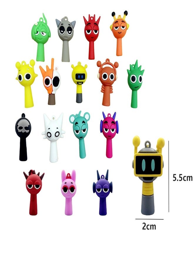 CartHome مجموعة ألعاب سبرونكي من كارت هوم، 17 قطعة، سلاسل مفاتيح سبرونكي مرحة، لعبة سبرونكي قطيفة ملونة، مناسبة لوقت اللعب، أنشطة تعليمية ممتعة، تخفيف التوتر، تنمية الحواس، قطع قابلة للتجميع، حفلات - Image 2