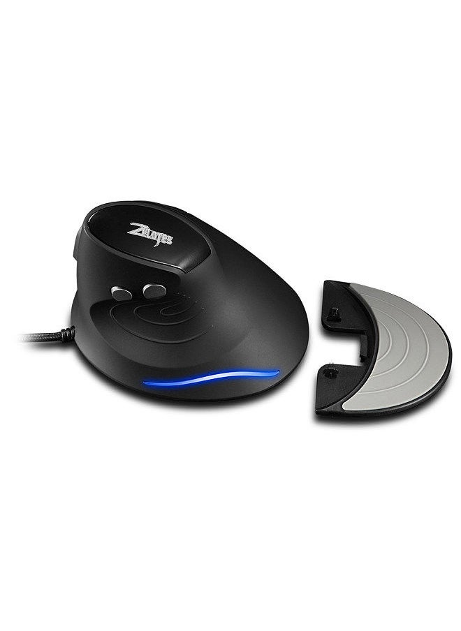 ZELOTES - T-30 Wired Optical Mouse Vertical Mouse USB Wired Gaming Mouse 6 Keys Ergonomic Mice with 4 Adjustable DPI for PC Laptop - Image 1