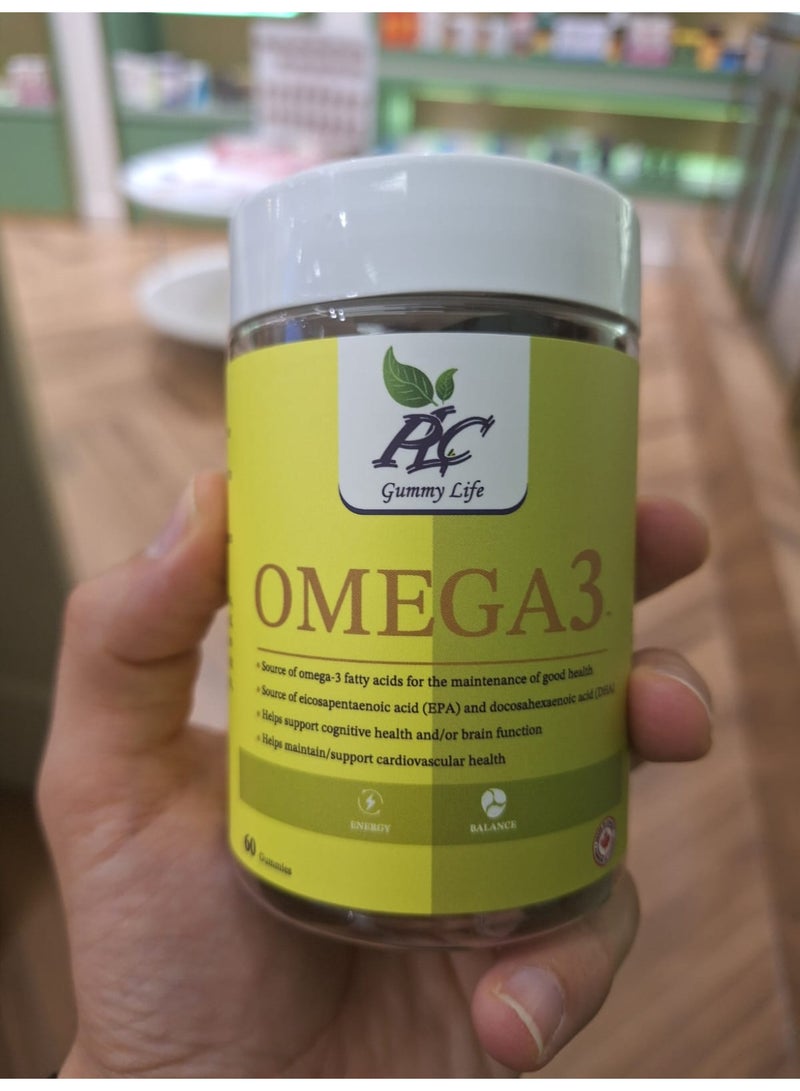 PLC Omega 3 60 Gummies - Image 1