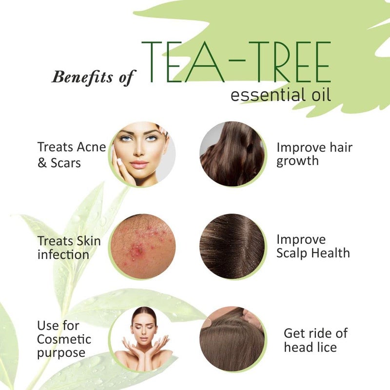 Old Tree Old Tree 100 Pure Natural Tea Tree Essential Oil for Skin Diffusers Hair Body Acne Nail care Premium Therapeutic Grade Tea Tree Oil for Aromatherapy Stress relief 30 ml  - Image 4