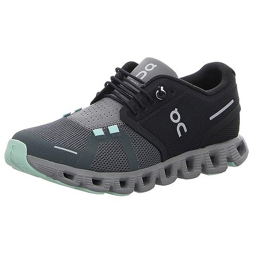 On Womens Cloud 5 Textile Synthetic Black Lead Trainers 8.5 US - Image 1
