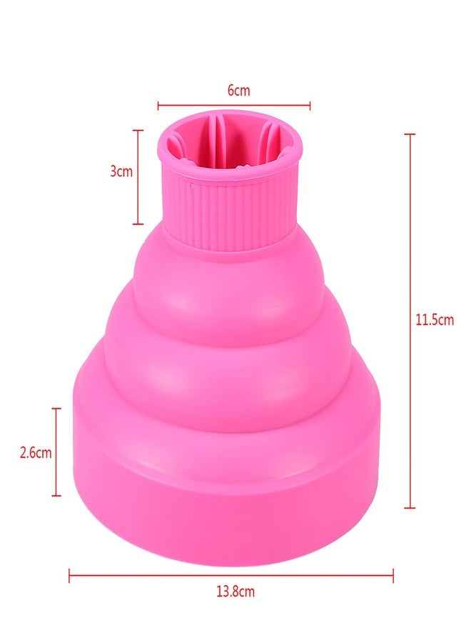 Tbest Hairdryer diffuser,Foldable Folding Hairdryer Hair Blower Diffuser Cover Casing Styling Hairdressing Tool(Pink) - Image 2