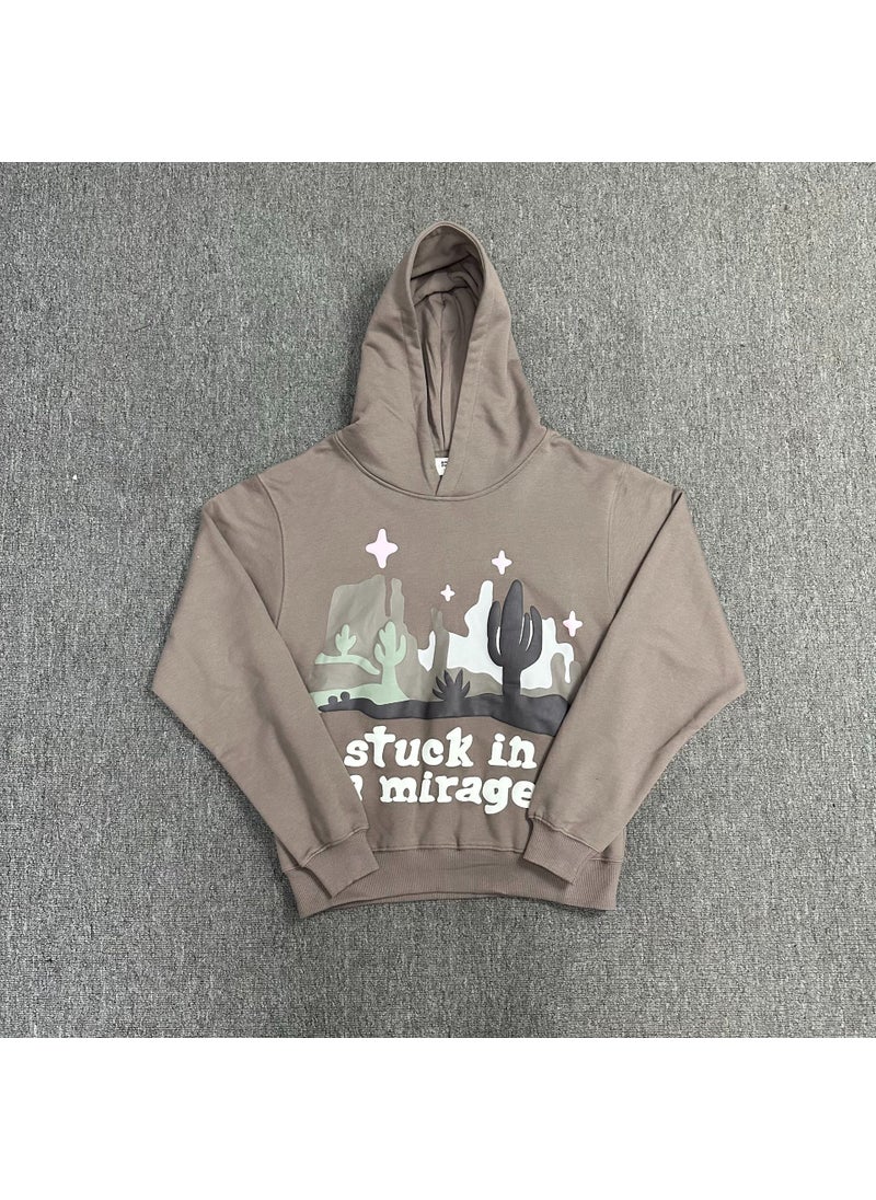 Generic - Broken Planet Foam Letter Hoodie Sweatpants Set Bp-h212 sweatshirt: gray - Image 1