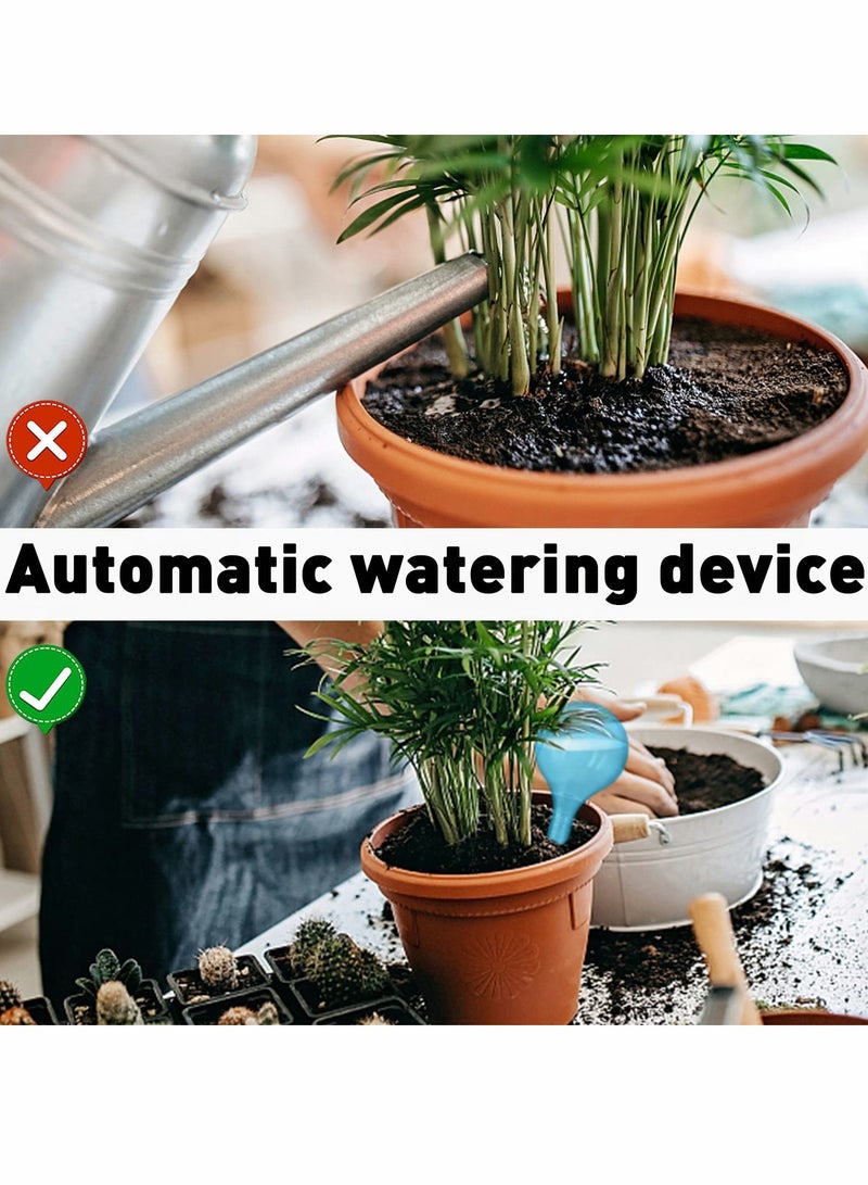 SOLARAE Plant Automatic Watering Globes, Plastic Bulb Type Device, Flower Self-watering Device for Garden Potted Indoor and Outdoor (8pcs, Blue) - Image 4