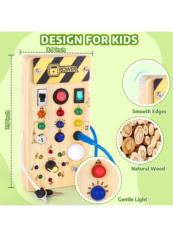 general Busy Board Toys Montessori Toys Sensory Board for Fine Motor Skill Toddler Busy Board Toddler Travel Toys Pre-Kindergarten Toys for Boys and Girls - Image 3