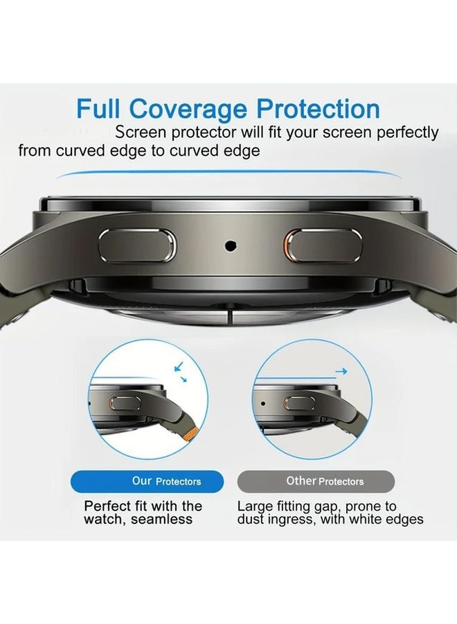 4Pcs Tempered Glass Screen Protector For Galaxy Watch5 44mm 9H Hardness - Image 5