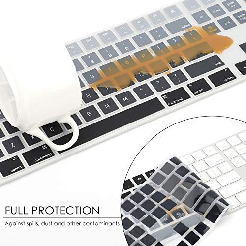 Allinside Ombre Gray Cover for Apple iMac Magic Wireless Keyboard with Numeric Keypad MQ052LL/A A1843 US Layout - Image 5