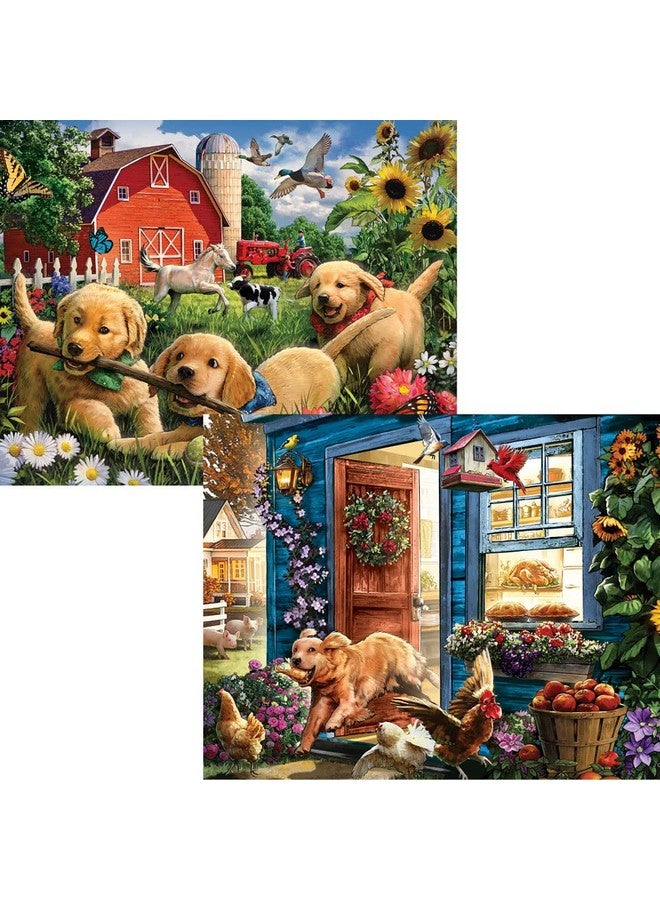 بيتس آند بيسيز قطع وقطع - مجموعة متعددة 4 في 1 - 300 قطعة من ألغاز الصور المقطوعة للبالغين - مجموعة ألغاز من 300 قطعة من تصميم الفنان لاري جونز - 16 بوصة × 20 بوصة (41 سم × 51 سم) - Image 4