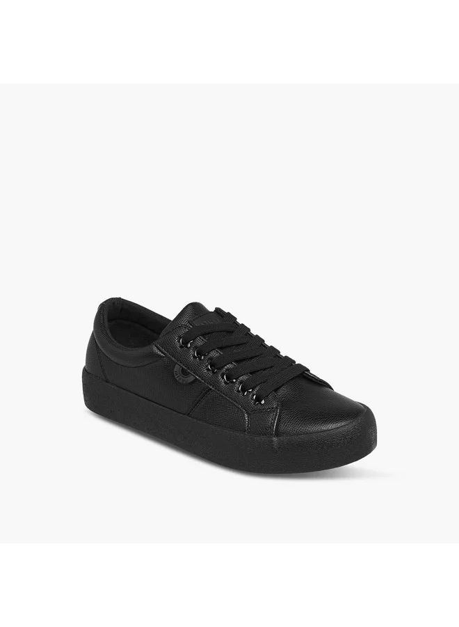 MISSY Women Panelled Sneakers with Lace-Up Closure