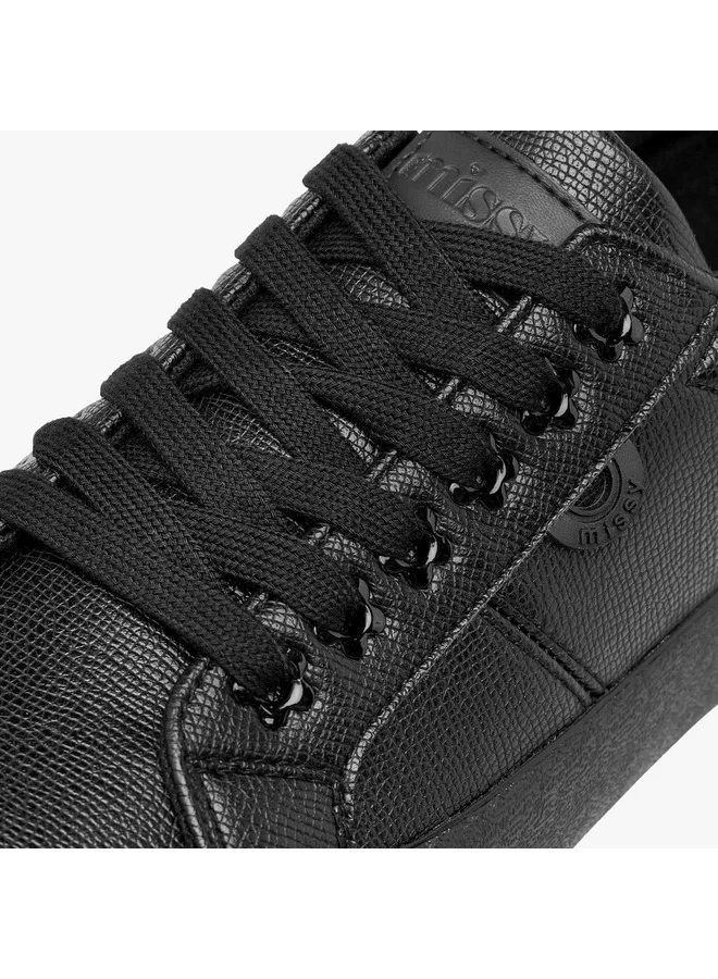 MISSY Women Panelled Sneakers with Lace-Up Closure