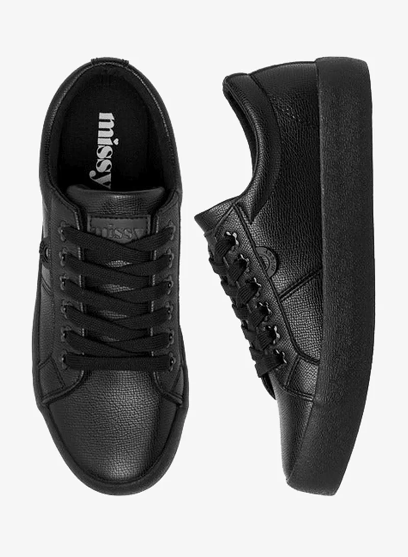 MISSY Women Panelled Sneakers with Lace-Up Closure