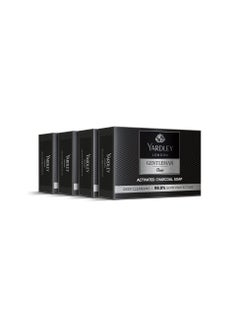 Yardley Yardley London Gentleman Classic Activated Charcoal Soap| 99.9% Germ Protection and Deep Cleansing| Daily Bathing Bar Soap For Men| Masculine Fragrance| 100g (Pack of 4)  - Image 1