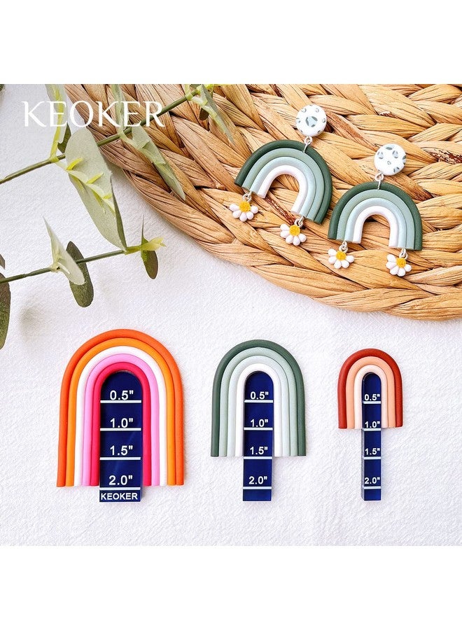 Keoker Polymer Clay Acrylic Rainbow Arch Guide Set 3 Size For Polymer Clay Earrings Polymer Clay Earrings Jewerlry Supplies Polyemr Clay Earings Tools - Image 5