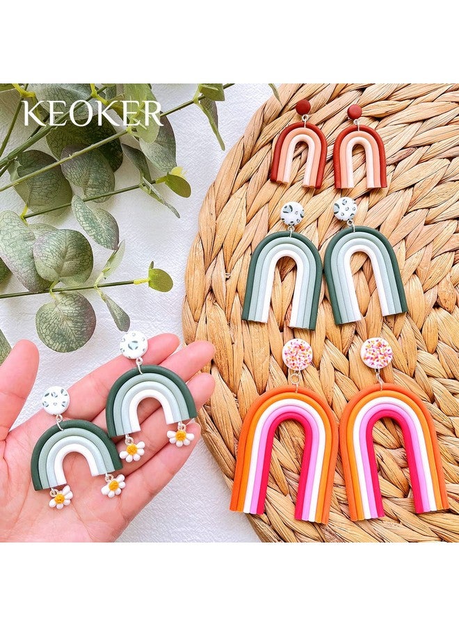 Keoker Polymer Clay Acrylic Rainbow Arch Guide Set 3 Size For Polymer Clay Earrings Polymer Clay Earrings Jewerlry Supplies Polyemr Clay Earings Tools - Image 2