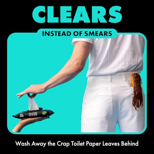 DUDE Wipes Flushable Wipes - 3 Pack, 144 Count - Mint Chill Extra-Large with Vitamin-E, Aloe, Eucalyptus & Tea Tree Oils - Septic and Sewer Safe - Image 2