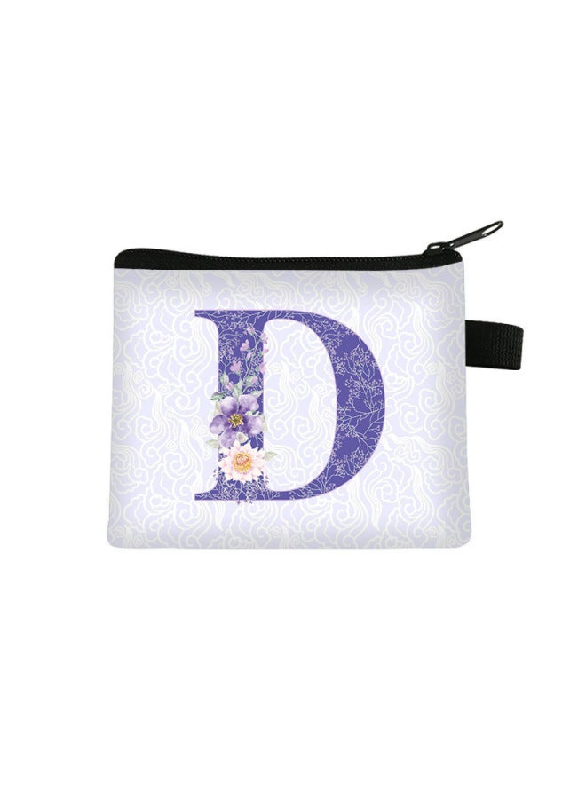 New Letter Coin Purse, Student Mini Cultural And Creative Storage Pouch, Children's Large-capacity Key Card Holder, Customizable With Pictures