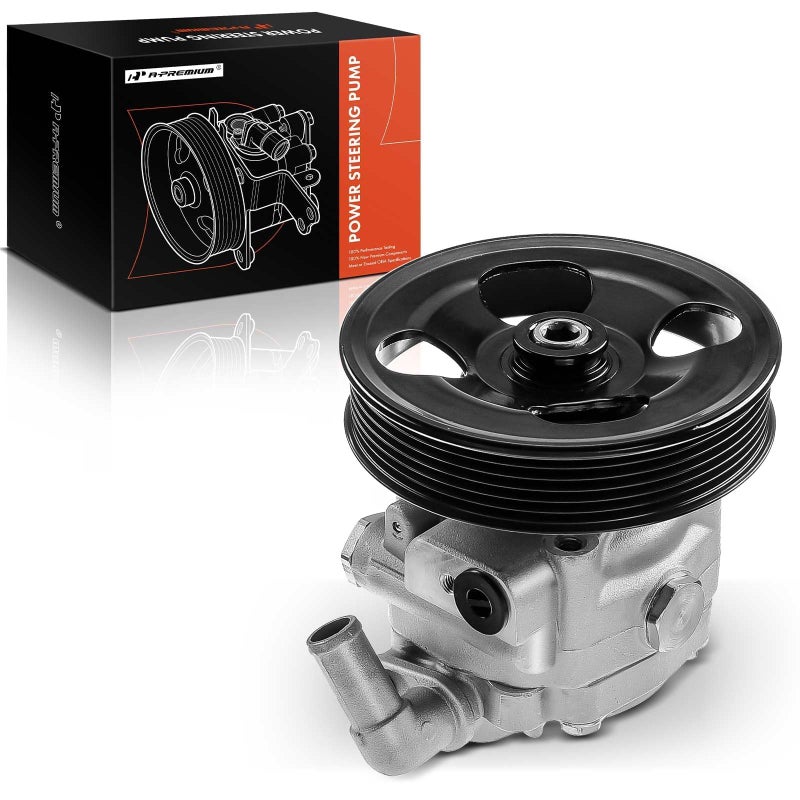 مضخة توجيه طاقة APremium مع بكرة متوافقة مع فولفو XC90 2005 2006 2007 2008 2009 2010 2011 44L غاز استبدال 36000748 8603618