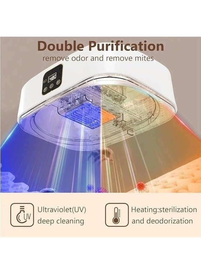 Denx Foldable clothes dryer, 600W, portable and compact design, smart timer, maximum capacity 10kg, remote control - Image 3