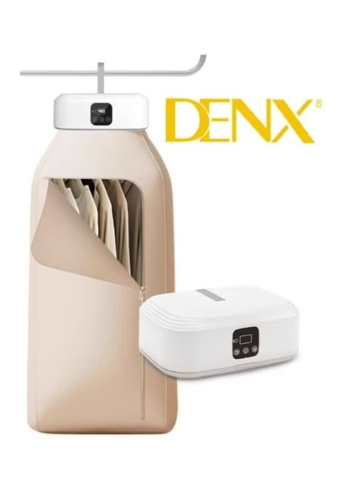 Denx Foldable clothes dryer, 600W, portable and compact design, smart timer, maximum capacity 10kg, remote control - Image 4