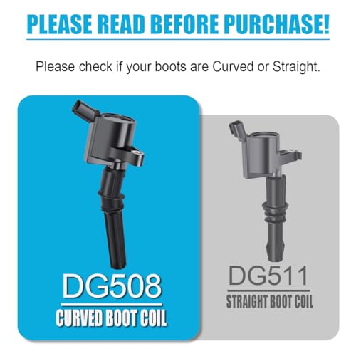 MAS Set of 10 Ignition Coils Pack DG508 & Motorcraft Platinum Spark Plugs SP479 Compatible with Ford E350 E450 F250 F350 F450 F550 Econoline Super Duty F53 6.8L V10 DG457 3W7Z-12029-AA - Image 3