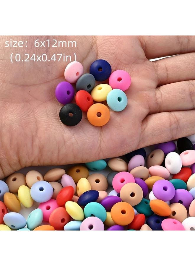 40pcs 6x12mm Purple Flat Silicone Beads For DIY Jewelry Bracelets Necklaces - Image 3